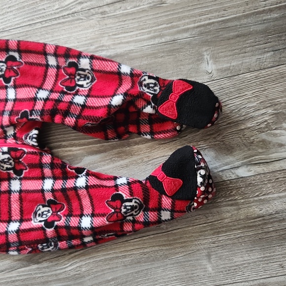 SOLD DISNEY Mini mouse size 12-18 month fleece sleeper - Picture 3 of 4